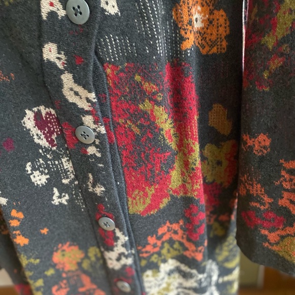 NWOT STUNNING J JILL JACQUARD CARDIGAN SWEATER COAT XS - Picture 5 of 13